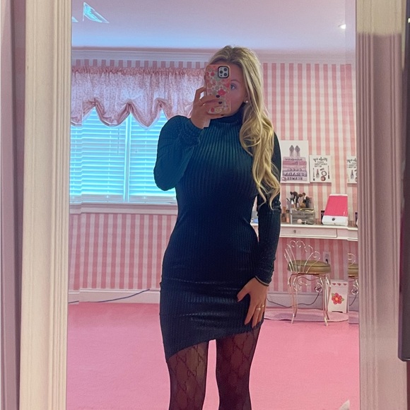 Green Revolve SuperDown Dress - Picture 1 of 4